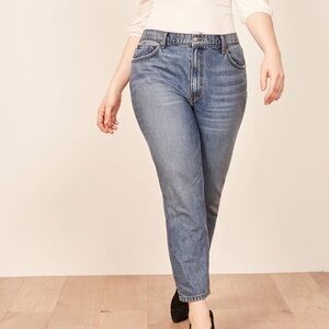 Reformation Julia Crop High Cigarette Jean Sydney Wash Size 14 (Plus Size)